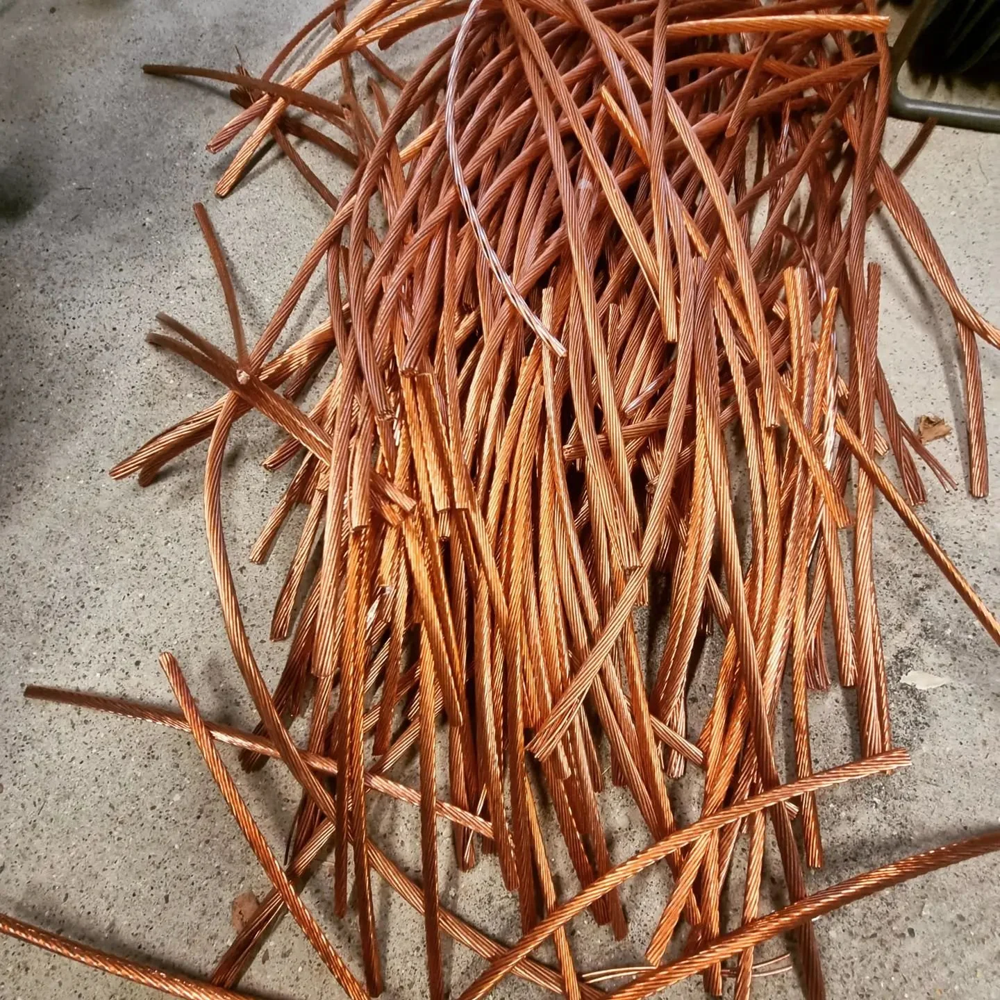 Cable stripping session.