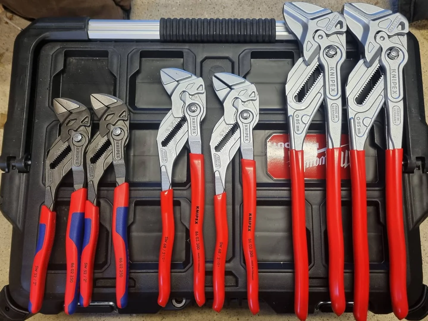 Knipex plier wrenches.